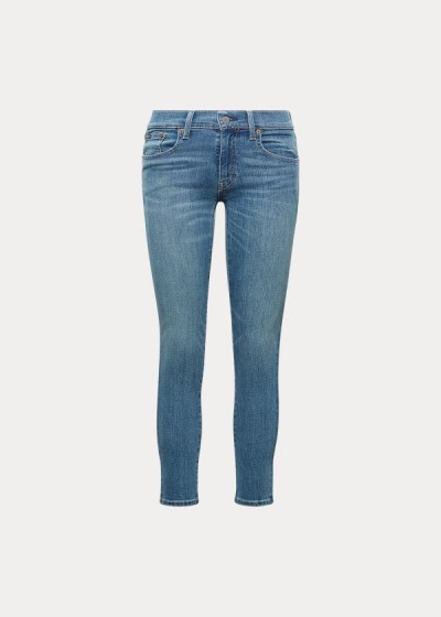 Calças De Ganga Polo Ralph Lauren Tompkins Skinny Crop Mulher 40169-JYKQ